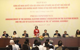 Công bố Nghị quyết về kết quả bầu cử và danh sách trúng cử đại biểu Quốc hội khóa XVI