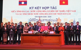 Gia Lai ký kết biên bản ghi nhớ hợp tác với 4 tỉnh của  Lào