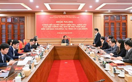 Công bố Quyết định kiểm tra, giám sát đối với Ban Thường vụ Tỉnh ủy Cao Bằng