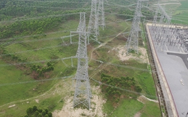 Hoàn thành 4 mạch đường dây 500 kV đấu nối từ TBA 500 kV Vĩnh Yên