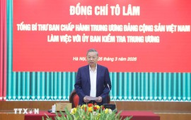 Tổng Bí thư Tô Lâm: Chuyển mạnh công tác kiểm tra, giám sát sang phòng ngừa từ sớm, từ xa