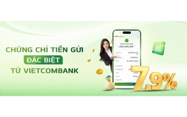 Vietcombank phát hành chứng chỉ tiền gửi trực tuyến lãi tới 7,9%/năm