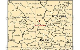 Xảy ra động đất 3.0 độ ở xã Thác Bà, tỉnh Lào Cai