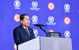 Chủ tịch Quốc hội Trần Thanh Mẫn phát biểu tại Phiên thảo luận chung Đại hội đồng IPU-152