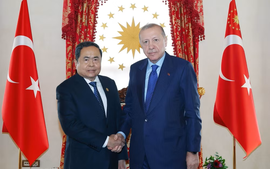 Chủ tịch Quốc hội Trần Thanh Mẫn hội kiến Tổng thống Thổ Nhĩ Kỳ Recep Tayyip Erdogan
