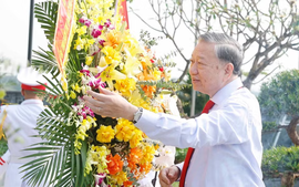 Tổng Bí thư, Chủ tịch nước Tô Lâm dâng hương tưởng niệm Tổng Bí thư Hà Huy Tập