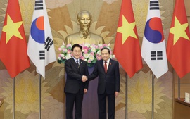 Chủ tịch Quốc hội Trần Thanh Mẫn hội kiến Tổng thống Hàn Quốc Lee Jae Myung