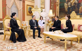Tổng Bí thư, Chủ tịch nước Tô Lâm và Phu nhân hội kiến Nhà Vua Thái Lan và Hoàng hậu