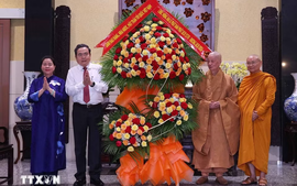Chủ tịch Quốc hội Trần Thanh Mẫn chúc mừng Đại lễ Phật đản tại TPHCM