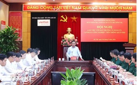 Đoàn kiểm tra số 12 làm việc với Ban Thường vụ Đảng ủy Tập đoàn Viettel