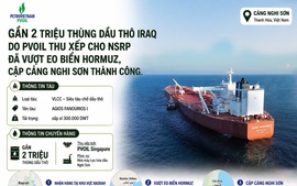 Gần 2 triệu thùng dầu thô Basrah (Iraq) cập cảng Nghi Sơn
