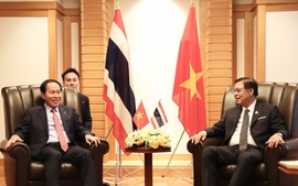 Phó Thủ tướng Chính phủ Lê Tiến Châu gặp Phó Thủ tướng Thái Lan Sihasak Phuangketkeow trong khuôn khổ Hội nghị Tương lai châu Á