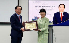 Phó Thủ tướng Lê Tiến Châu làm việc với Viện nghiên cứu chính sách quốc gia Nhật Bản