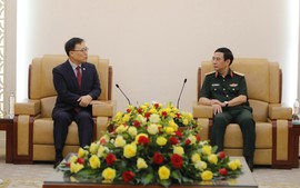 Phó Thủ tướng, Bộ trưởng Bộ Quốc phòng Phan Văn Giang tiếp Đại sứ Hàn Quốc tại Việt Nam