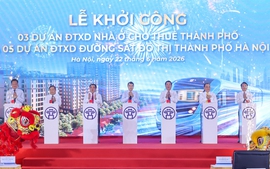 Thủ tướng dự lễ khởi công 5 tuyến đường sắt, 3 dự án nhà ở cho thuê tại Hà Nội với tổng vốn hơn 1,3 triệu tỷ đồng