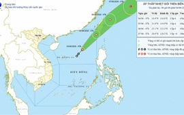 Áp thấp nhiệt đới đầu tiên xuất hiện trên Biển Đông trong năm 2026