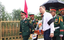 Đà Nẵng: Truy điệu, an táng hài cốt các liệt sĩ vừa được quy tập trong hang Đá Sập