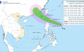 Áp thấp nhiệt đới mạnh lên thành bão trong 24 giờ tới, đi vào Biển Đông