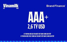 Vinamilk giữ vững Top 2 thương hiệu giá trị nhất Việt Nam 4 năm liên tiếp