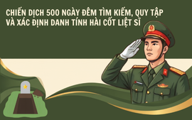 Infographic: Kết quả chiến dịch 500 ngày đêm tìm kiếm, quy tập, xác định danh tính hài cốt liệt sĩ