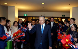 Tổng Bí thư, Chủ tịch nước Tô Lâm đến thủ đô Canberra, tiếp tục chuyến thăm cấp Nhà nước Australia