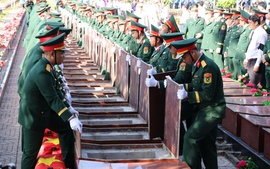 Cần Thơ tổ chức truy điệu và an táng hài cốt liệt sĩ được quy tập trên địa bàn