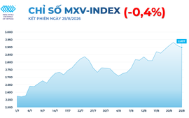 THỊ TRƯỜNG HÀNG HÓA: MXV-Index rời khỏi vùng 2.900 điểm