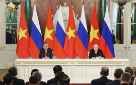 Tổng Bí thư, Chủ tịch nước Tô Lâm và Tổng thống Nga Putin phát biểu với báo chí