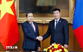 Chủ tịch Quốc hội Trần Thanh Mẫn hội đàm với Chủ tịch Quốc hội Mông Cổ