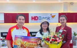 Khách hàng Kiên Giang trúng 16 lượng vàng SJC từ chương trình tiết kiệm của HDBank