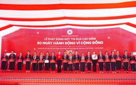 Hội Chữ thập đỏ phát động cao điểm '80 ngày hành động vì cộng đồng'