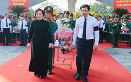Phó Thủ tướng Phạm Thị Thanh Trà dự Lễ truy điệu, an táng hài cốt liệt sĩ tại Lào Cai