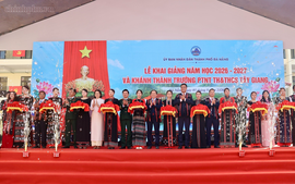 Phó Thủ tướng Lê Tiến Châu dự Lễ khánh thành Trường Phổ thông Dân tộc nội trú TH&THCS Tây Giang