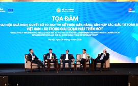 Việt Nam - EU hướng tới dòng vốn đầu tư chất lượng cao, bền vững