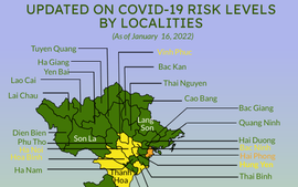 Infographic: Updates on COVID-19 risk levels by localities