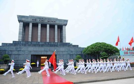 Flag-hoisting ceremony in celebration of 77th National Day of Viet Nam