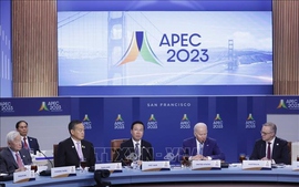 President attends APEC leaders' dialogue with guests