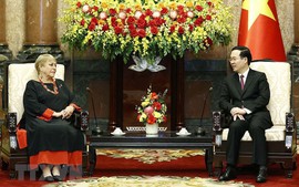 President Vo Van Thuong hosts former Chilean President