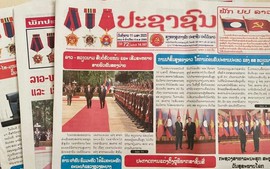 Lao media highlights results of President Vo Van Thuong's official visit