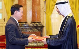President receives credentials from newly-accredited ambassadors
