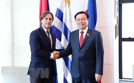 Top Vietnamese legislator meets Uruguayan President