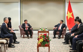 Prime Minister hosts reception for Sojitz Corp President