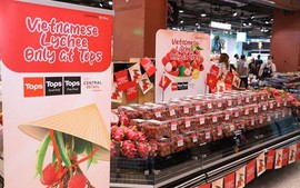 Vietnamese lychees sold at Thai supermarket