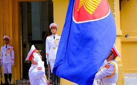 ASEAN flag-hoisting ceremony marks bloc's 56th founding anniversary