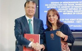 MoU on trade, investment, industrial cooperation between Viet Nam, Colombia inked