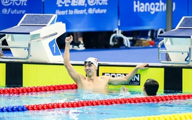 Swimmer Hoang wins Asian Games bronze, qualifies for Paris Olympics