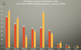 Viet Nam’s trade with ASEAN up 35% in January