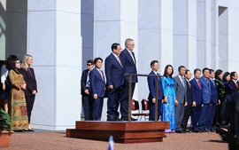 Australian Prime Minister hosts welcome ceremony for Vietnamese counterpart