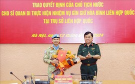 Fifth Vietnamese officer to work in UN headquarters in New York