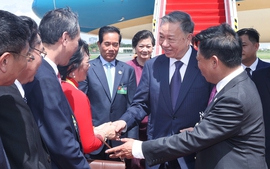 President To Lam starts state visit to Cambodia